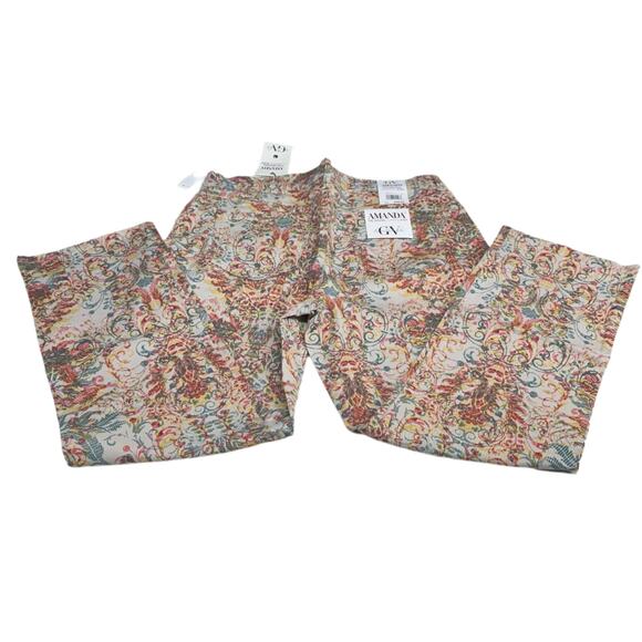 GV Amanda The Original Slimming Jean Stonewood-Roman Scrolls Size 16 New - Picture 2 of 5